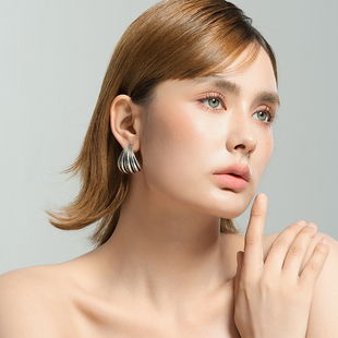 西洋欧美中世纪古典宫廷风森女文艺嘻哈朋克摇滚范做旧银色耳钉针