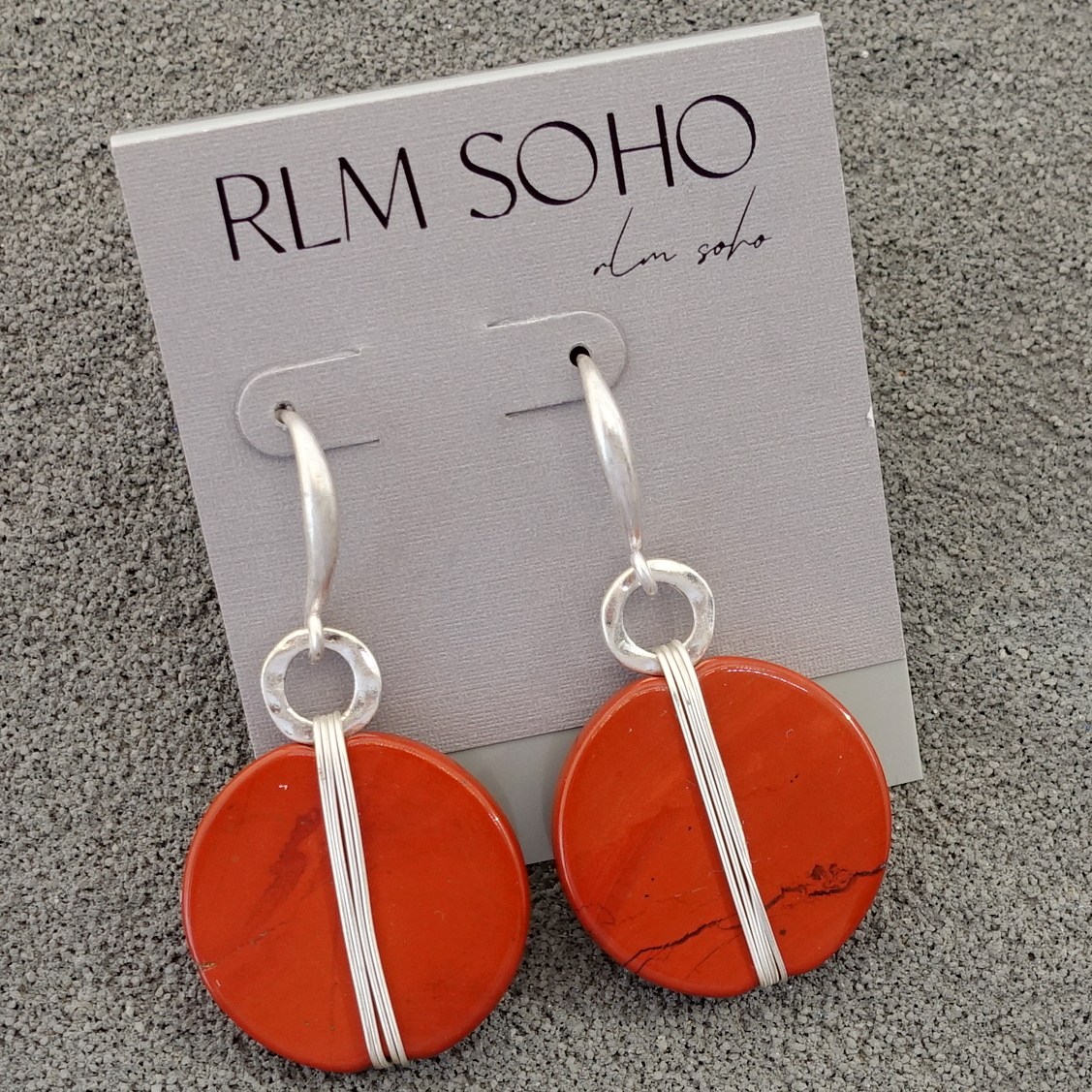 拉睦RLM SOHO天然原石头设计师腔调森女文艺范潮人个性耳环坠饰品