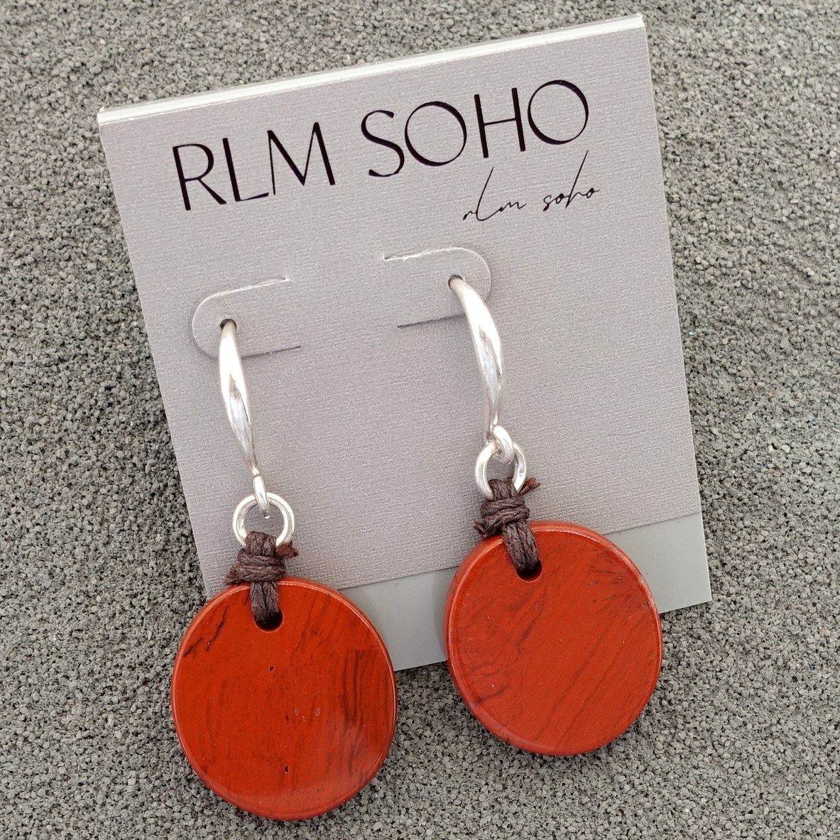 拉睦RLM SOHO天然原石设计师气质森女文艺范时尚大气耳环坠饰品