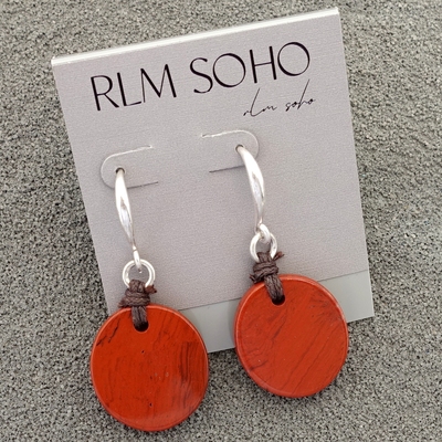 拉睦RLM SOHO天然原石设计师气质森女文艺范时尚大气耳环坠饰品