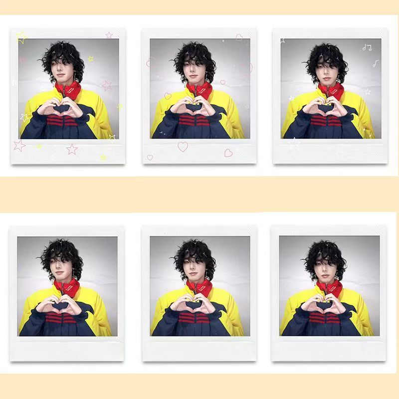 新款华晨宇周边拍立得三寸小卡饭制LOMO小卡粉色收藏精美礼物卡片