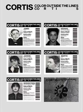 新款男团CORTIS周边自印小卡MARTIN严成玹卡片LOMO卡纪念照收藏卡