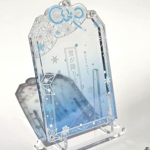 新款雪花系列ins风3寸插卡立牌亚