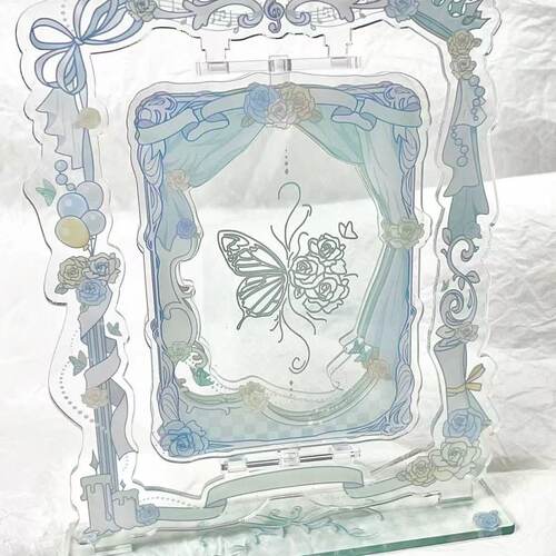 原创自制可旋转蝴蝶周边亚克力摆