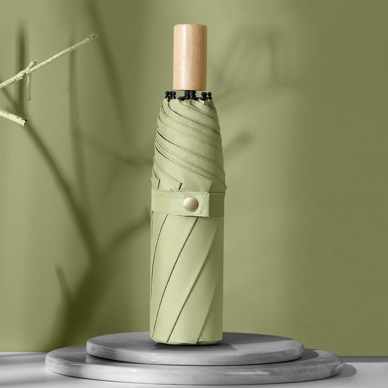 三折晴雨两用黑胶防晒防紫外线太阳伞韩国女个性创意小清新遮阳伞