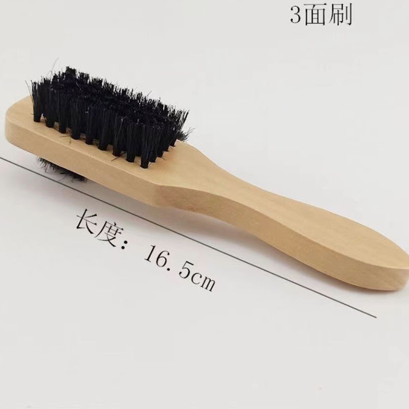 纯猪鬃毛鞋油刷不伤鞋洗鞋刷子擦鞋打鞋油家用多功能软毛皮鞋刷