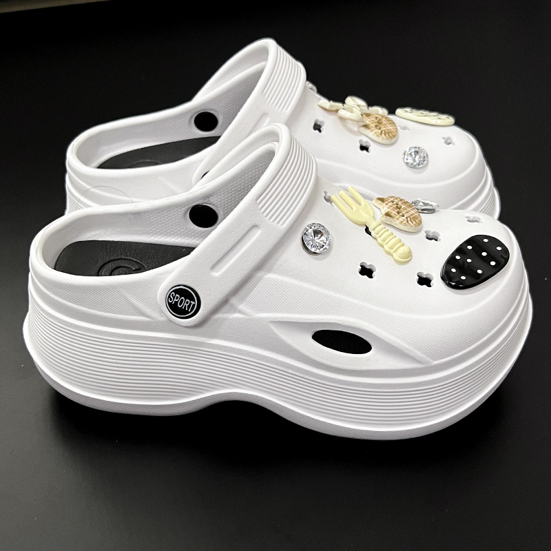 zj7CM厚底洞洞鞋女夏季2025新款