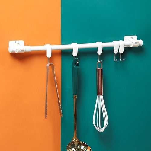 不锈钢伸缩杆免打孔浴帘杆阳台晾衣杆衣柜伸缩杆浴室窗帘杆挂夹