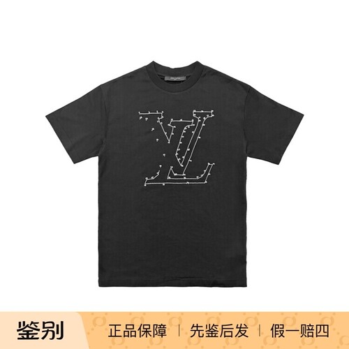 正品LouisVuitton刺绣圆领短袖