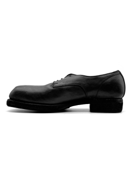 【现货】Guidi 79082 秋冬款黑色方头系带低帮德比皮鞋 男女同款