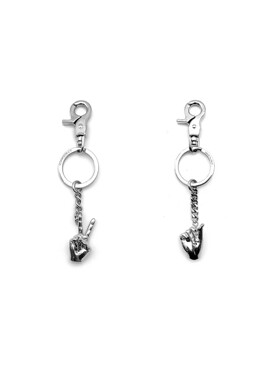 【现货】YProject  比耶/比心手势造型钥匙扣