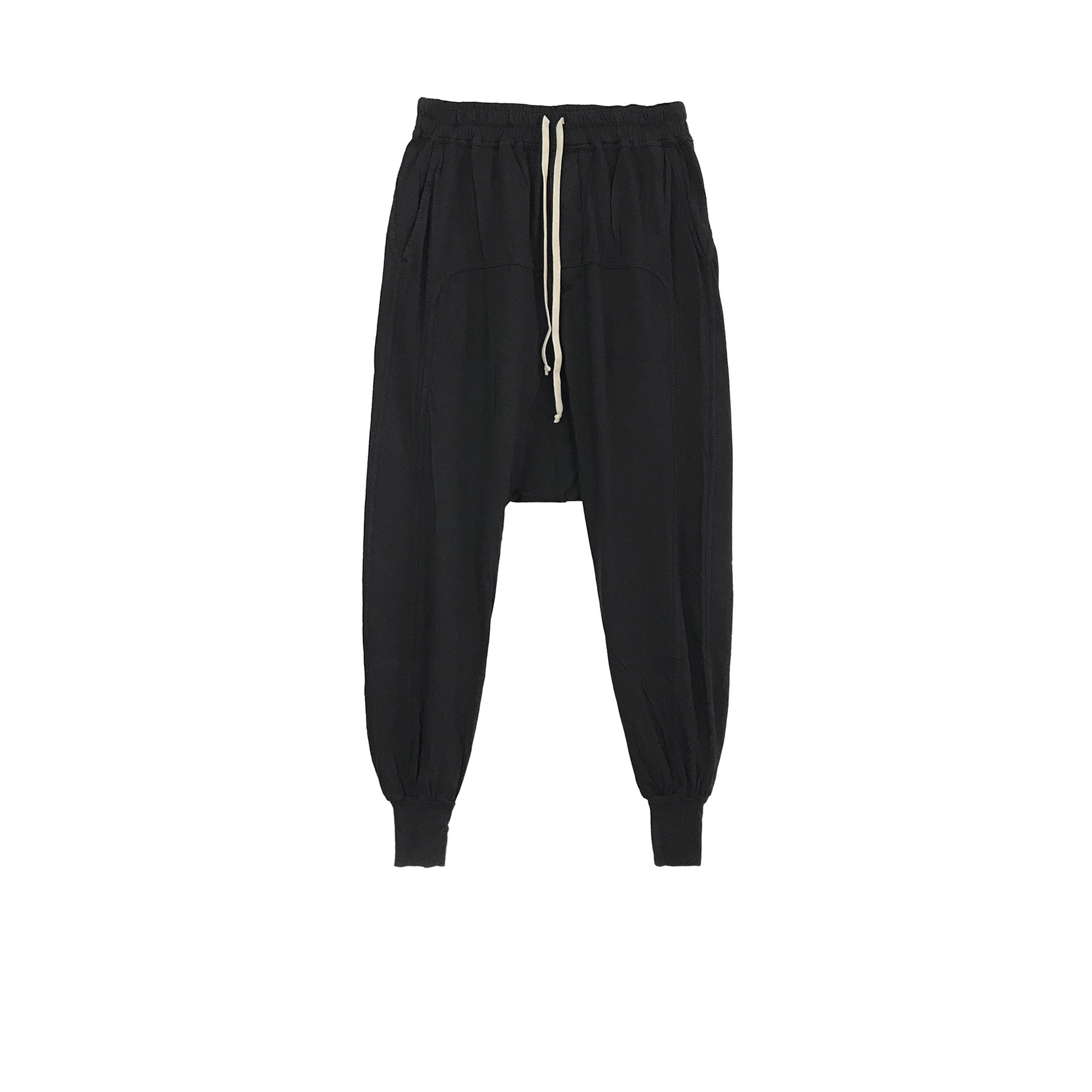 【现货】Rick Owens DRKSHDW Prisoner黑色薄款基础吊裆裤RO长裤