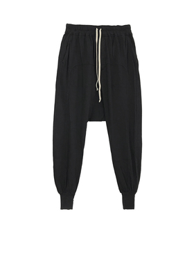 【现货】Rick Owens DRKSHDW Prisoner黑色薄款基础吊裆裤RO长裤