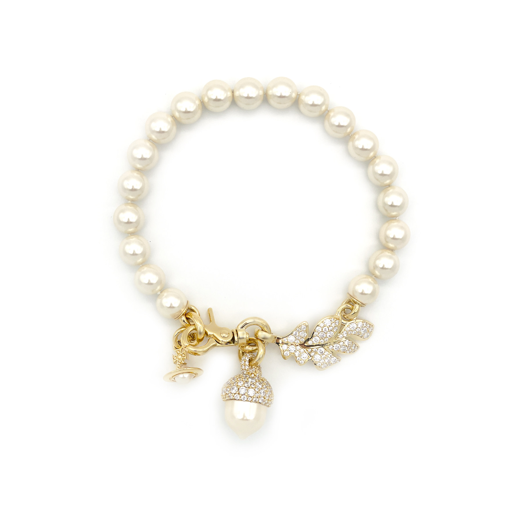 【现货】Vivienne Westwood 西太后 Lucille橡果龙虾扣珍珠项链