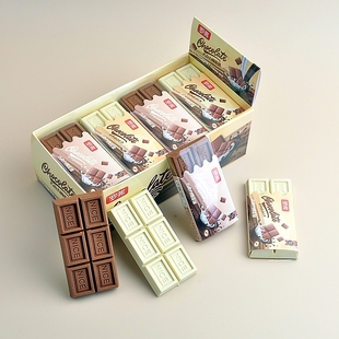 罗弗788巧克力橡皮擦卡通可爱仿真大号少屑奖励文具橡皮学生礼物