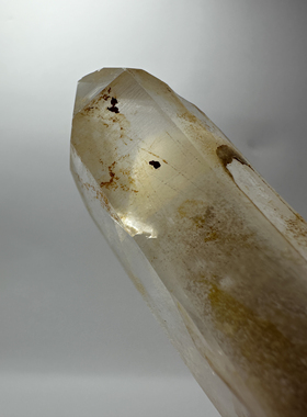 天然黄金喜马手握 高频水晶 藏晶手握 71x20x17mm 38g