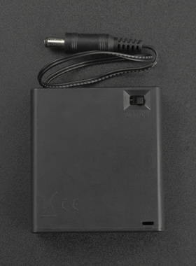 DFrobot DC2.1插头 带开关 4节5号 封闭式电池盒 ABS环保材质安全