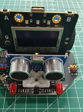 掌控板 无人驾驶小车 超声波 红外遥控 mind+ 图形化编程 课程版