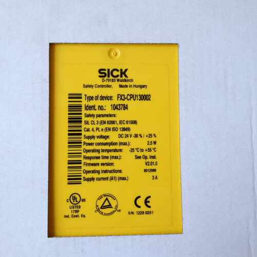 Sick FX3-CPU130002 西克全新安全模块 1043784 Flexi Soft CPU1