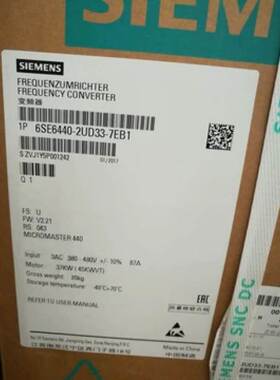 6SE6440-2AD37-5FA1西门子MM440变频器75KW带A级滤波器380V询价