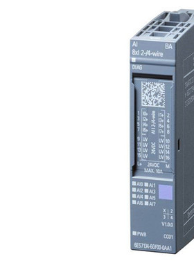 德国进口原装西门子ET200SP模拟式输入端模块6ES7134-6GF00-0AA1