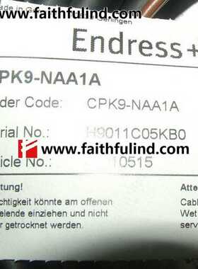 ￥E+H CPK9-NAA1A 恩德斯豪斯全新PH值传感器询价