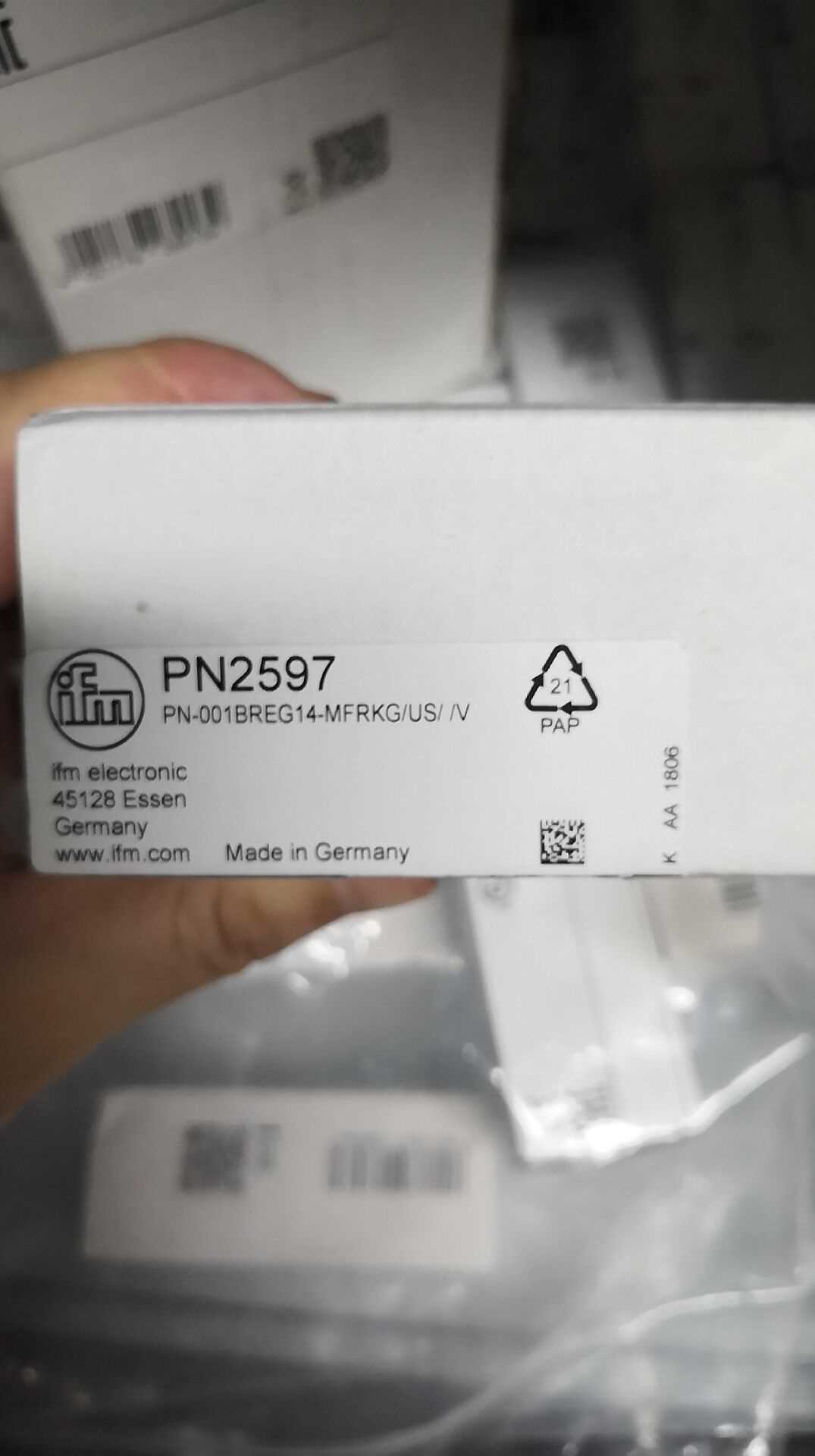 IFM易福门压力传感器PN2597现货询价