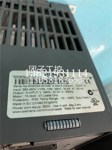 ￥西门子变频器 430 6SE6430-2UD31-5CA0 15KW 询价