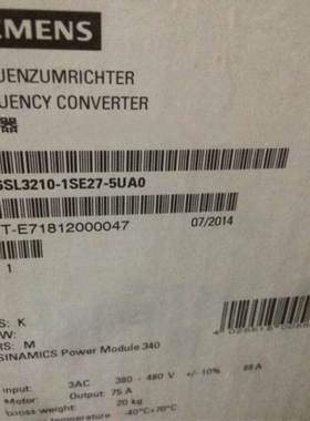 6SL3210-1SE27-5UA0S120变频器功率模块6SL32101SE275UA0询价