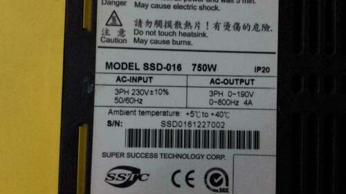 MODEL SSD-016 伺服驱动器 750W 询价