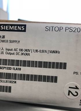 6EP1332-2BA20西门子SITOP PSU100S 24 V/2.5 A 调节型电源询价