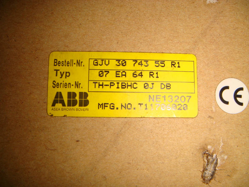 供应ABB LPC输入模块 07EA64R1询价