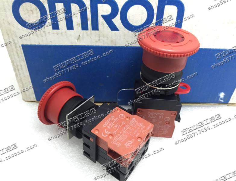 !兴隆工控A22EL-M-24A-10 全新带灯 DC24V 急停开关 (1常开)支