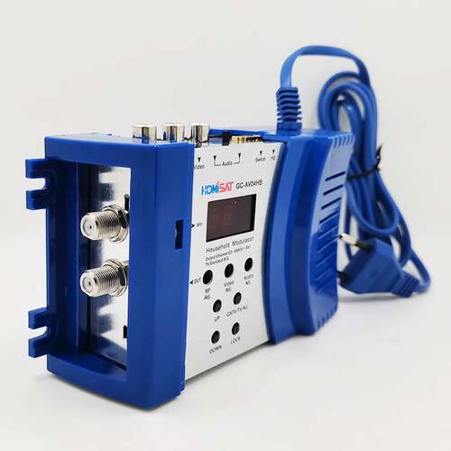 高清射频调制器HDMI或AV转RF射频转换器变频进口跑步机电视机房用