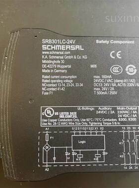SRB301LC-24V 24VAC/DC施迈赛SCHMERSAL安全继电器现货正品询价