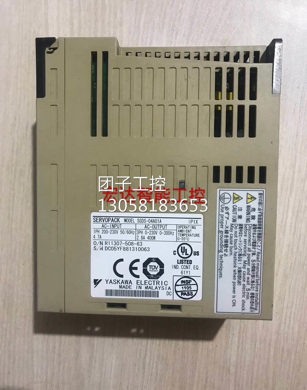 ￥SGDS-04A01A安川400W伺服驱动器 拆机 现货实物图测试 询价