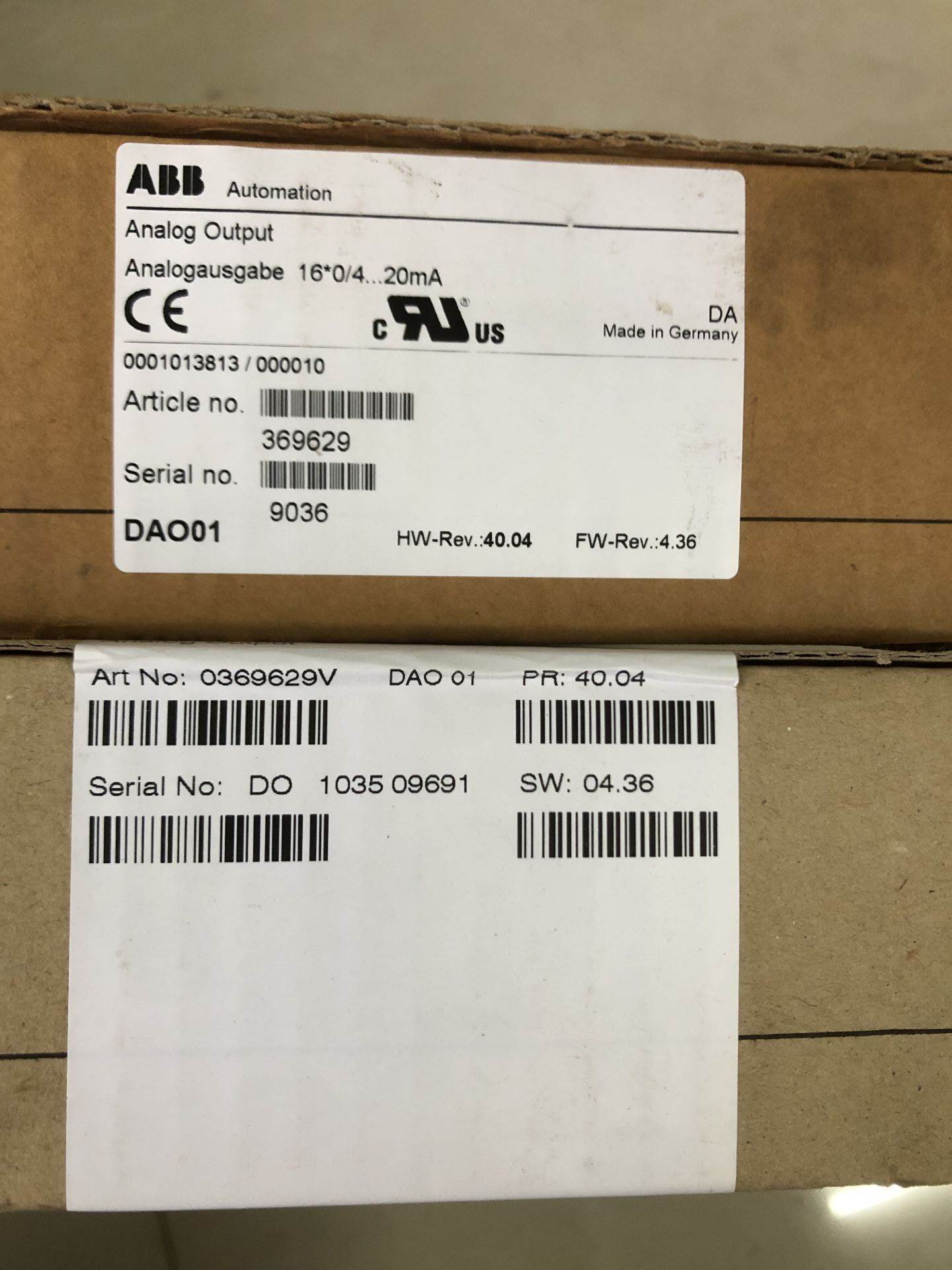 ABB DCS卡件模块DAO01 原装现货询价