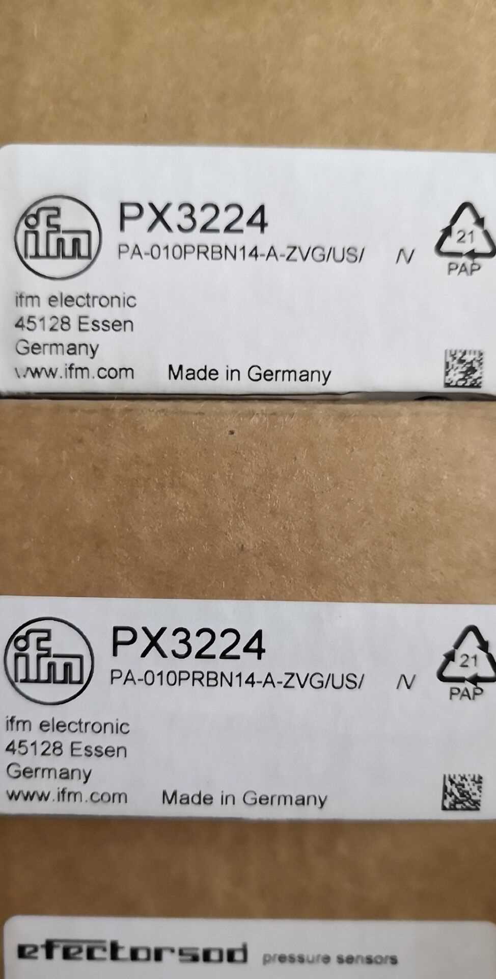 ￥IFM易福门压力传感器PX3224询价 - 实物图