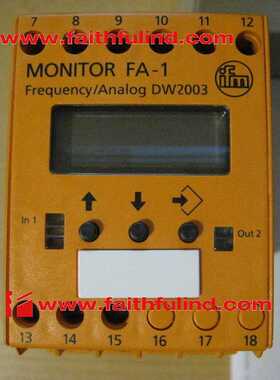 ￥IFM DW2003 易福门全新速度监视器 FA-1/100-240VAC/DC询价