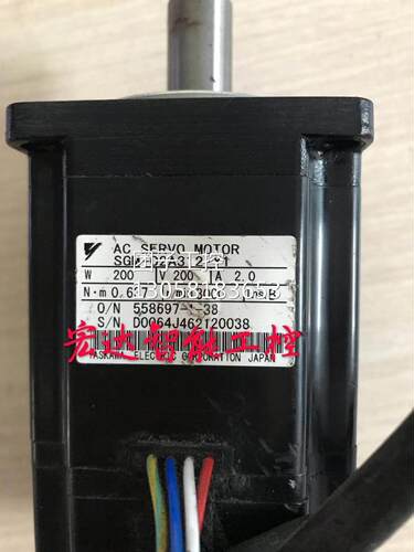 ￥100W安川伺服电机SGM-02A312-Y1拆机 测试 询价