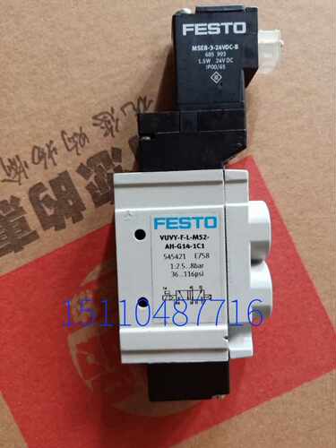 费斯托FESTO 电磁阀 VUVY-F-L-B52-H-G14-3AC1 545417 现货询价