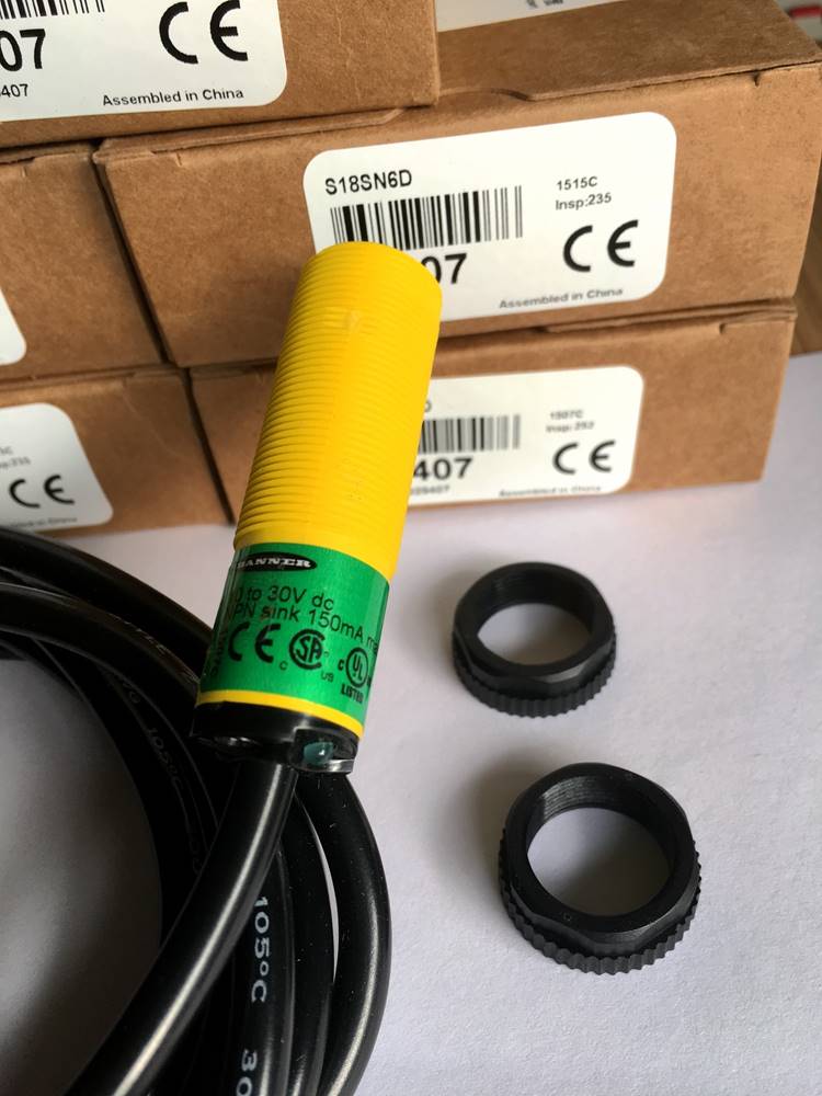 ！兴隆工控全新原装美国BANNER邦纳M18圆柱形光电开关 S18SN6D S1