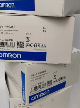 原装正品日本进口欧姆龙电容式接近开关E2K-C25ME1 2M传感器询价