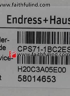 @E+H CPS71-1BC2ESA 恩德斯豪斯全新PH测量传感器 PH测量电极询价