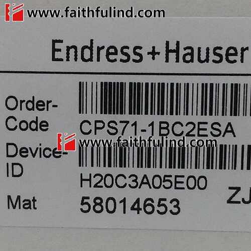 @E+H CPS71-1BC2ESA 恩德斯豪斯全新PH测量传感器 PH测量电极询价