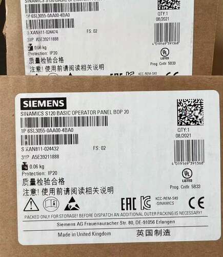 $6SL3055-0AA00-4BA0西门子S120询价