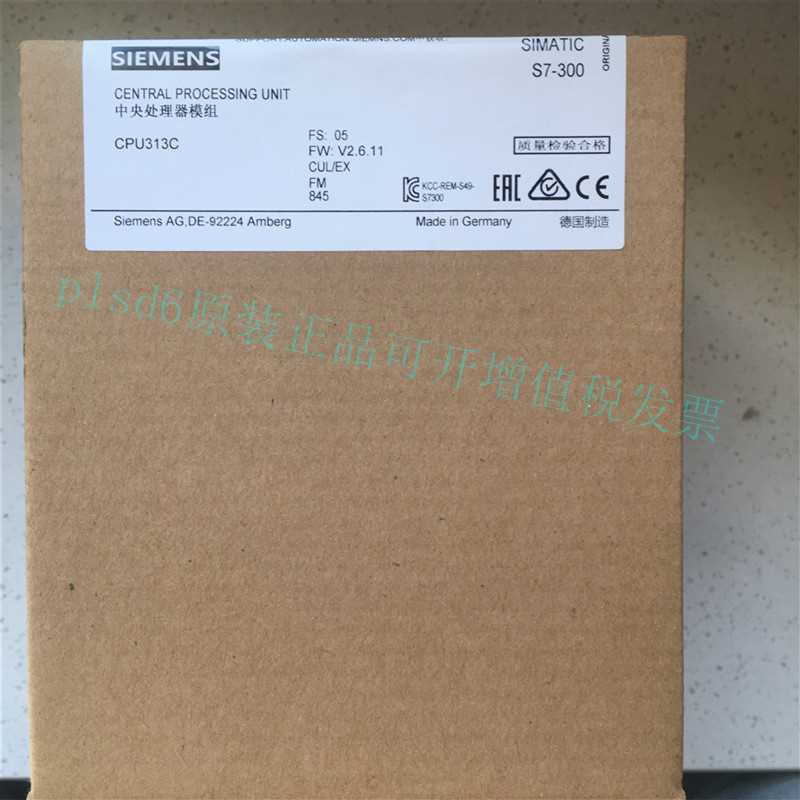 ￥全新原装西门子CPU模块6ES7 313-5BF03-0AB0 特价包邮询价