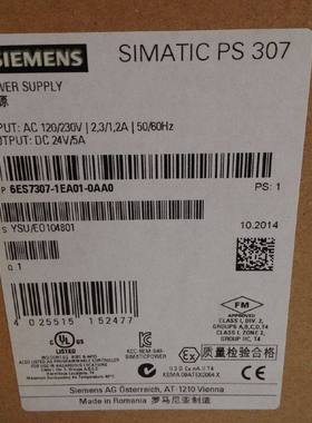 6ES7307 6ES7 307-1EA01/1EA00/1BA01/1BA00/1KA02-0AA0电源模块
