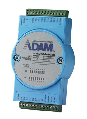 研华ADAM-4055 16路隔离数字量I/O模块(8DI/8DO) 数字量输入输出