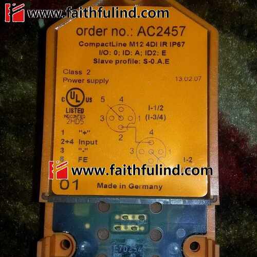 ￥IFM AC2457 易福门全新AS-i Compact Line从站模块 4DI-Y M12询